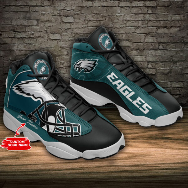 Tubopro Philadelphia Eagles NFL AJ13 Sneakers Shoes For Men And Women - Image 2