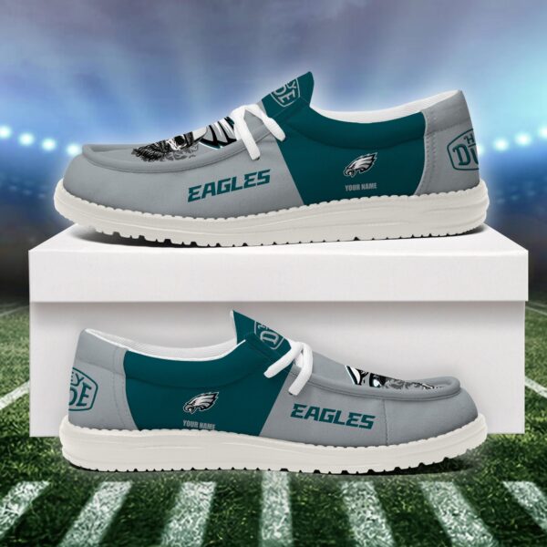 Tubopro Philadelphia Eagles Personalized Hey Dude Shoes For Men And Women - Image 4