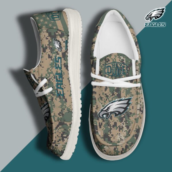Tubopro Philadelphia Eagles Personalized Hey Dude Shoes For Men And Women