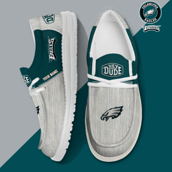 Tubopro Philadelphia Eagles Personalized Hey Dude Shoes For Men And Women