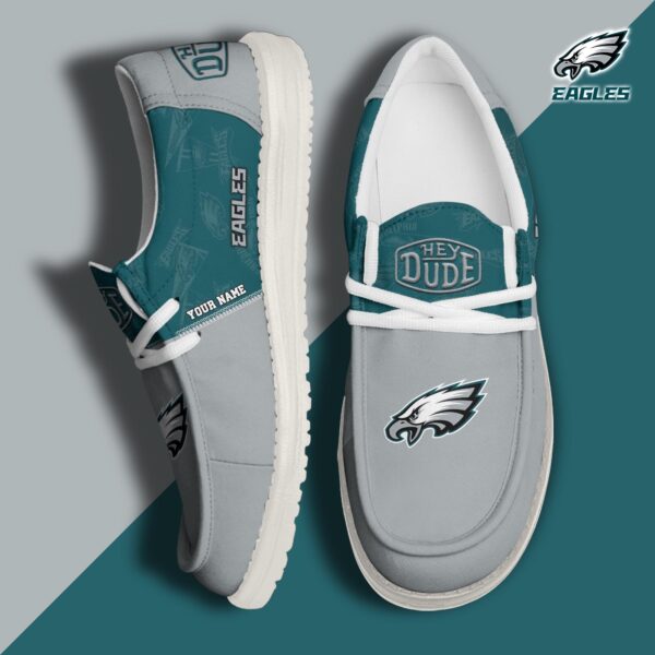 Tubopro Philadelphia Eagles Personalized Hey Dude Shoes For Men And Women