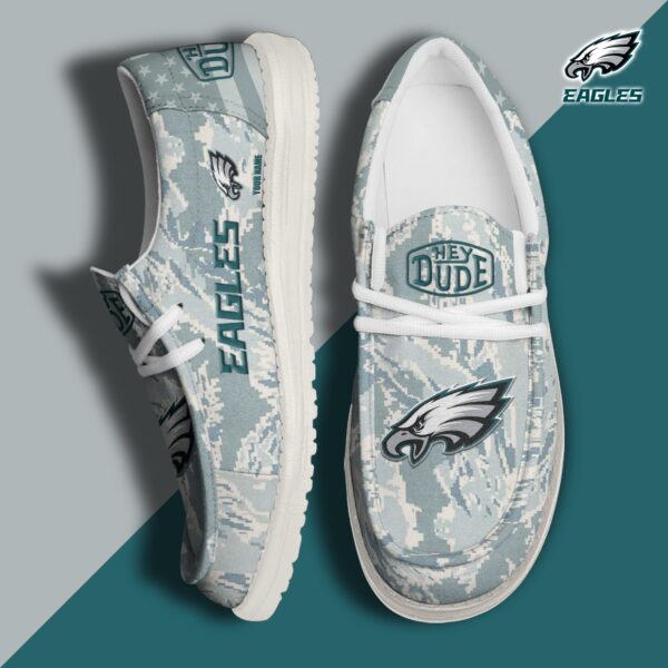 Tubopro Philadelphia Eagles Personalized Hey Dude Shoes For Men And Women