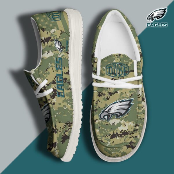 Tubopro Philadelphia Eagles Personalized Hey Dude Shoes For Men And Women