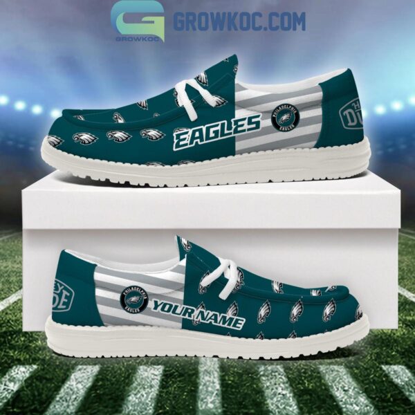 Tubopro Philadelphia Eagles Personalized Hey Dude Shoes For Men And Women - Image 2