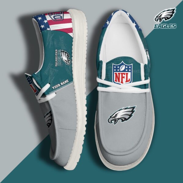 Tubopro Philadelphia Eagles Personalized Hey Dude Shoes For Men And Women