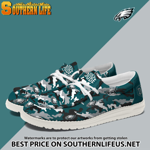 Tubopro Philadelphia Eagles Personalized Hey Dude Shoes For Men And Women - Image 2