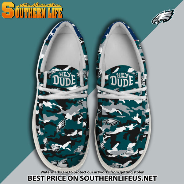 Tubopro Philadelphia Eagles Personalized Hey Dude Shoes For Men And Women