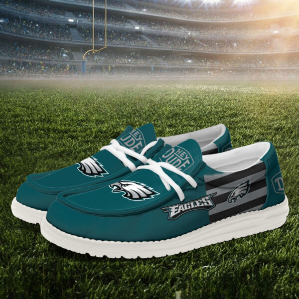 Tubopro Philadelphia Eagles Personalized Hey Dude Shoes For Men And Women - Image 2