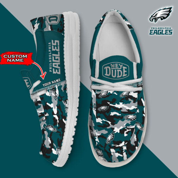 Tubopro Philadelphia Eagles Personalized Hey Dude Shoes For Men And Women