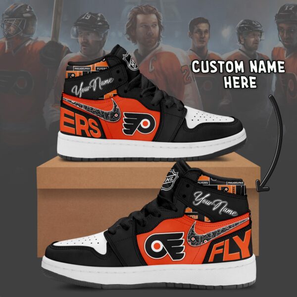 Tubopro Philadelphia Flyers AJ1 High Sneakers Shoes For Men And Women