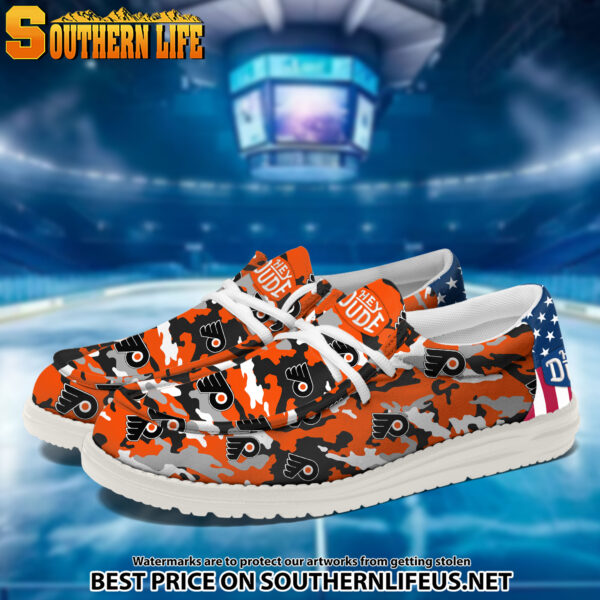 Tubopro Philadelphia Flyers Personalized Hey Dude Shoes For Men And Women - Image 2