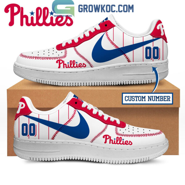 Tubopro Philadelphia Phillies Air Low-Top Sneakers Shoes For Men And Women