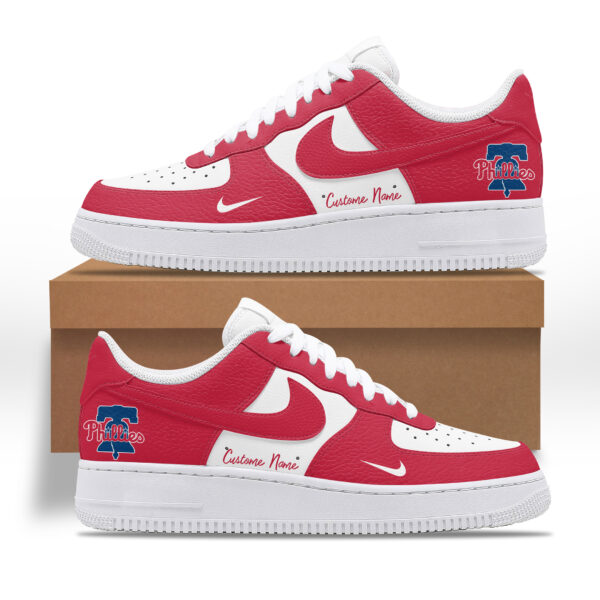 Tubopro Philadelphia Phillies AJ1 High Sneakers Shoes For Men And Women - Image 2
