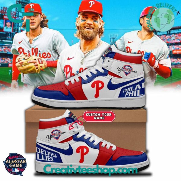 Tubopro Philadelphia Phillies AJ1 High Sneakers Shoes For Men And Women