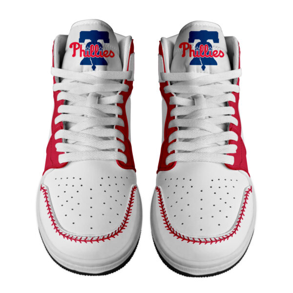Tubopro Philadelphia Phillies AJ1 High Sneakers Shoes For Men And Women - Image 2