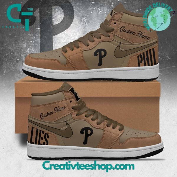 Tubopro Philadelphia Phillies AJ1 High Sneakers Shoes For Men And Women