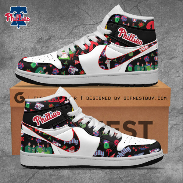 Tubopro Philadelphia Phillies AJ1 High Sneakers Shoes For Men And Women