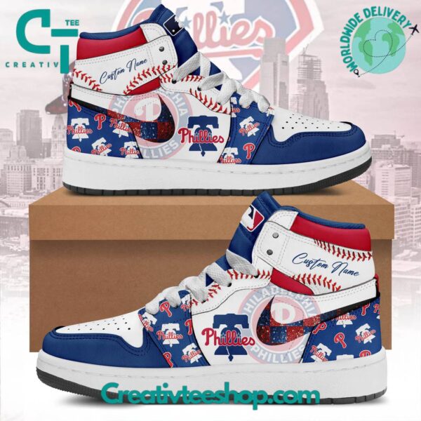 Tubopro Philadelphia Phillies AJ1 High Sneakers Shoes For Men And Women