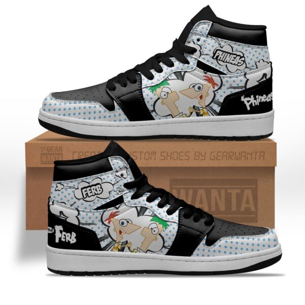 Tubopro Phineas Flynn AJ1 High Sneakers Shoes For Men And Women - Image 2