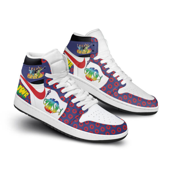 Tubopro Phish Summer Tour AJ1 High Sneakers Shoes For Men And Women - Image 2