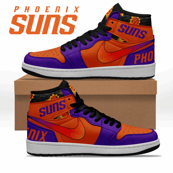 Tubopro Phoenix Suns AJ1 High Sneakers Shoes For Men And Women