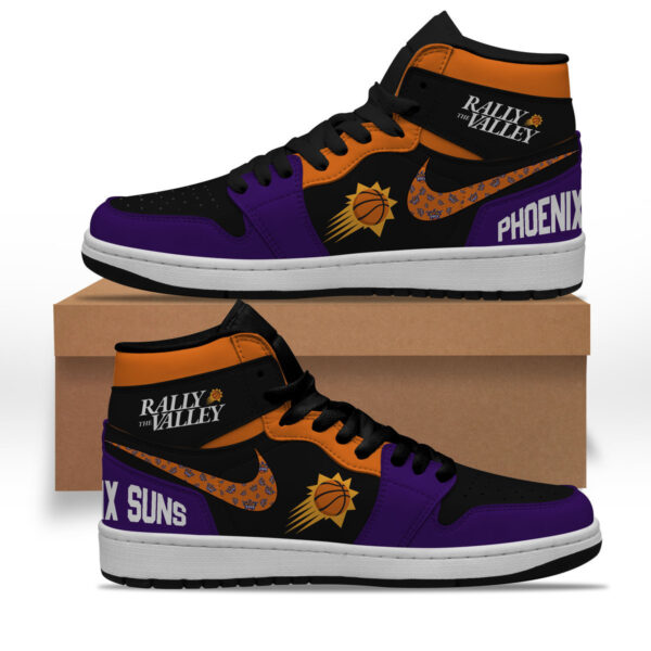 Tubopro Phoenix Suns AJ1 High Sneakers Shoes For Men And Women - Image 2
