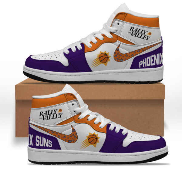 Tubopro Phoenix Suns AJ1 High Sneakers Shoes For Men And Women - Image 2