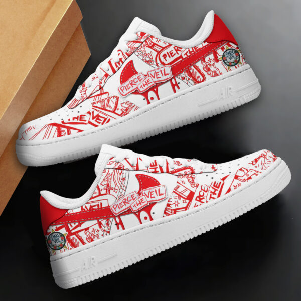 Tubopro Pierce The Veil Air Low-Top Sneakers Shoes For Men And Women - Image 2
