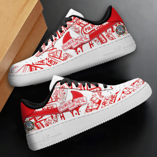 Tubopro Pierce The Veil Air Low-Top Sneakers Shoes For Men And Women - Image 4