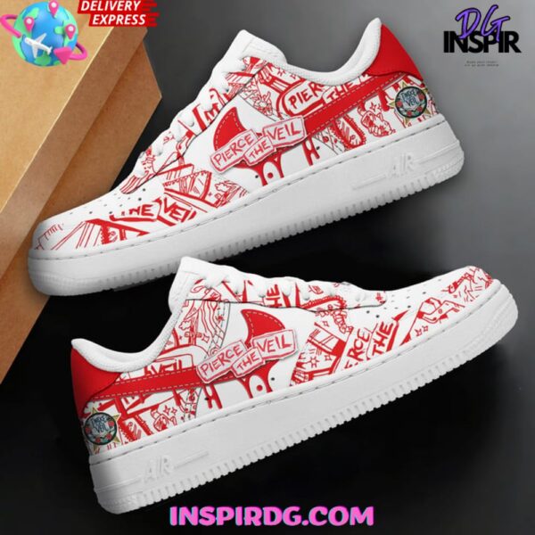 Tubopro Pierce The Veil Air Low-Top Sneakers Shoes For Men And Women - Image 2