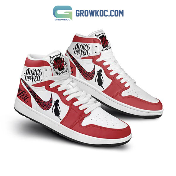 Tubopro Pierce The Veil AJ1 High Sneakers Shoes For Men And Women - Image 2