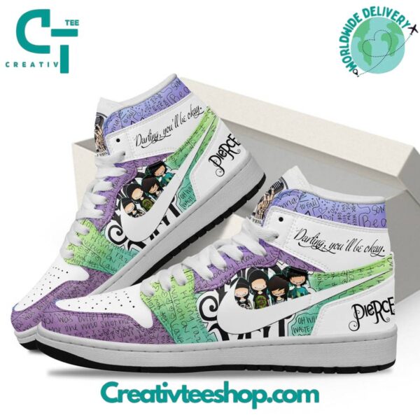 Tubopro Pierce The Veil AJ1 High Sneakers Shoes For Men And Women - Image 2