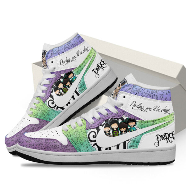 Tubopro Pierce the Veil AJ1 High Sneakers Shoes For Men And Women - Image 2
