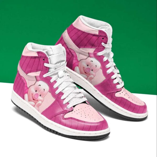 Tubopro Piglet Winnie The Pooh AJ1 High Sneakers Shoes For Men And Women