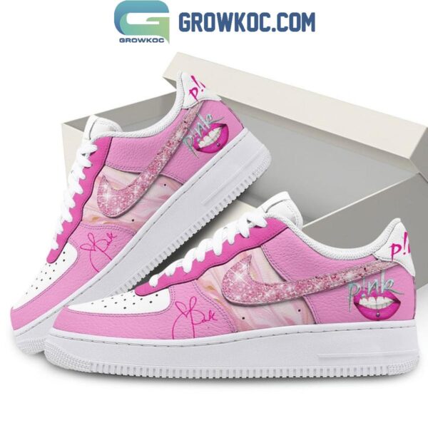 Tubopro Pink Air Low-Top Sneakers Shoes For Men And Women - Image 2