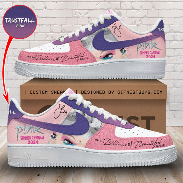 Tubopro Pink Air Low-Top Sneakers Shoes For Men And Women