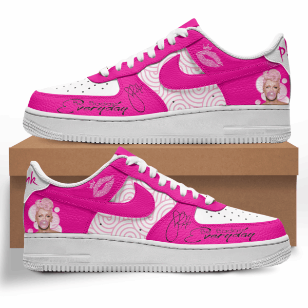 Tubopro Pink Air Low-Top Sneakers Shoes For Men And Women - Image 4
