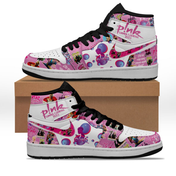 Tubopro Pink AJ1 High Sneakers Shoes For Men And Women