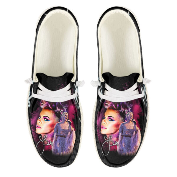Tubopro Pink Personalized Hey Dude Shoes For Men And Women - Image 5