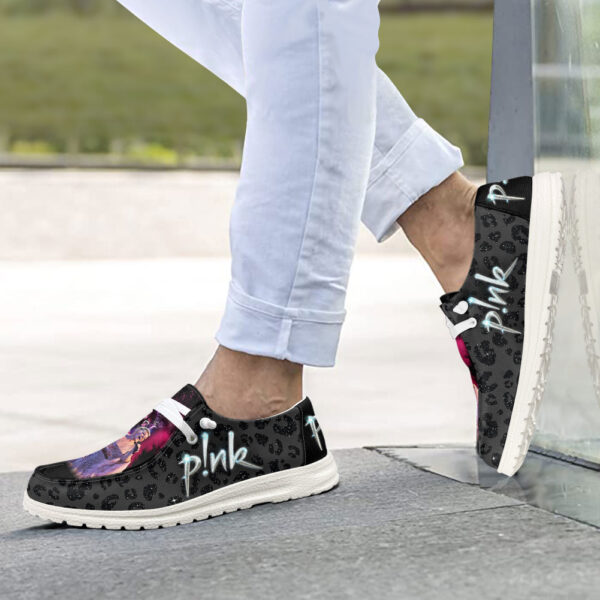 Tubopro Pink Personalized Hey Dude Shoes For Men And Women - Image 4