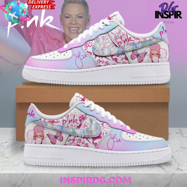 Tubopro Pink Pop Star Air Low-Top Sneakers Shoes For Men And Women