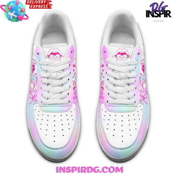 Tubopro Pink Pop Star Air Low-Top Sneakers Shoes For Men And Women - Image 3