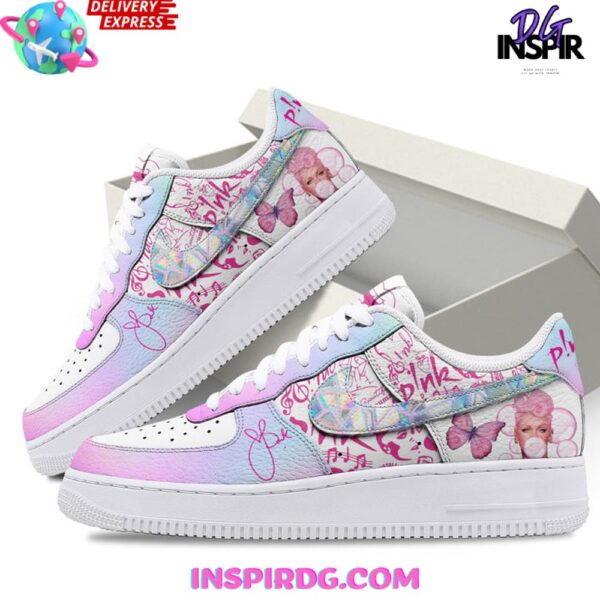Tubopro Pink Pop Star Air Low-Top Sneakers Shoes For Men And Women - Image 2