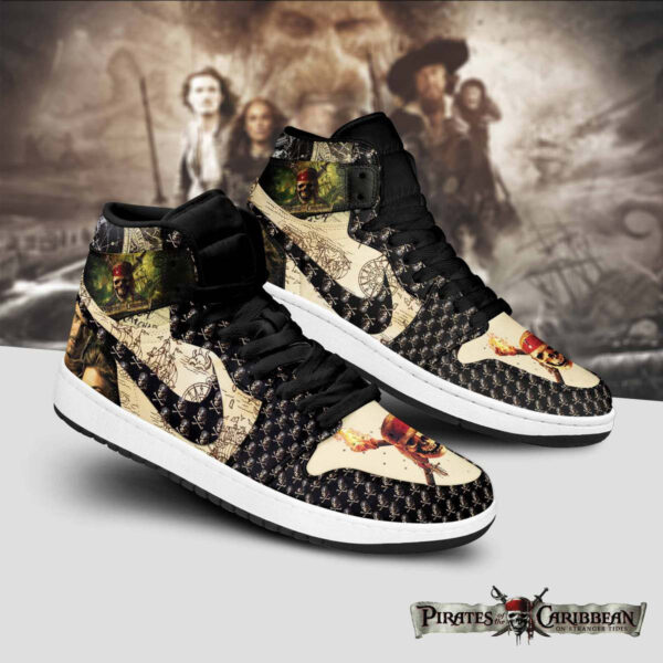Tubopro Pirates of the Caribbean AJ1 High Sneakers Shoes For Men And Women