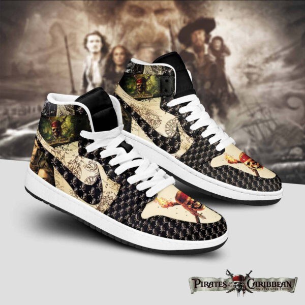 Tubopro Pirates of the Caribbean AJ1 High Sneakers Shoes For Men And Women