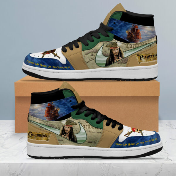 Tubopro Pirates of the Caribbean AJ1 High Sneakers Shoes For Men And Women - Image 4