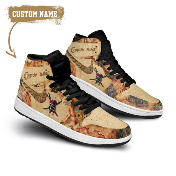 Tubopro Pirates of the Caribbean AJ1 High Sneakers Shoes For Men And Women
