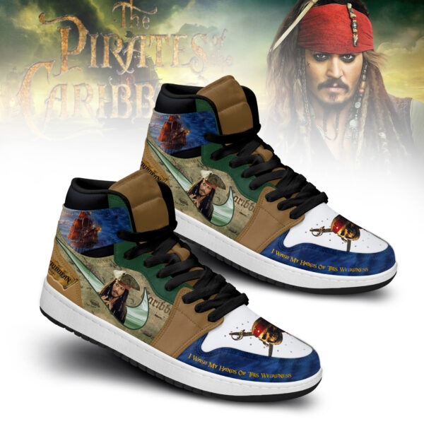 Tubopro Pirates of the Caribbean AJ1 High Sneakers Shoes For Men And Women