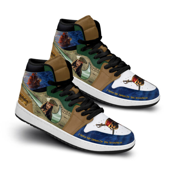 Tubopro Pirates of the Caribbean AJ1 High Sneakers Shoes For Men And Women - Image 2