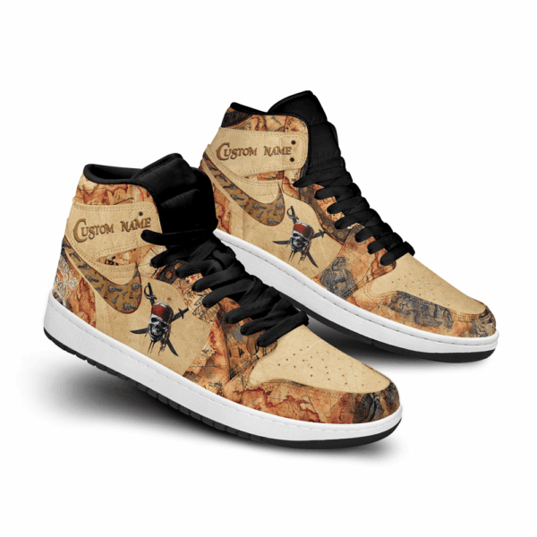 Tubopro Pirates of the Caribbean AJ1 High Sneakers Shoes For Men And Women - Image 3